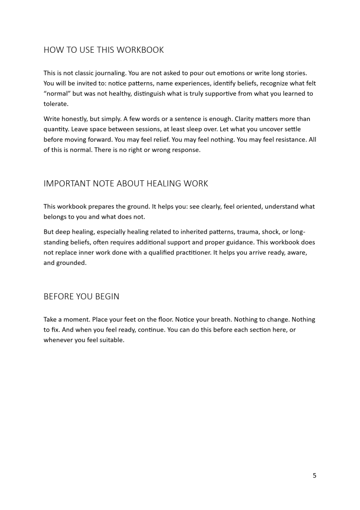 Healers and healers Workbook A4_ How to use this workbook